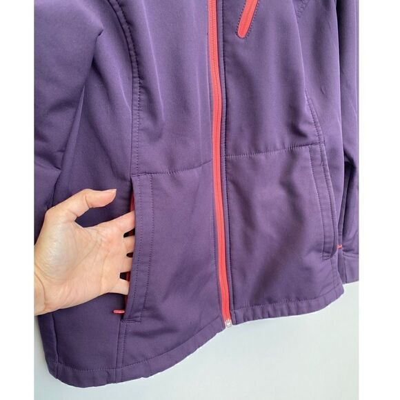Columbia Women Omni-shield Purple Hooded Jacket - Picture 3 of 13